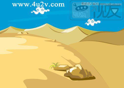 Flash繪制卡通風格的石頭和山脈,PS教程,思緣教程網(wǎng)