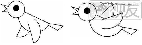 Flash教程:制作卡通風(fēng)格的飛舞小鳥,PS教程,思緣教程網(wǎng)