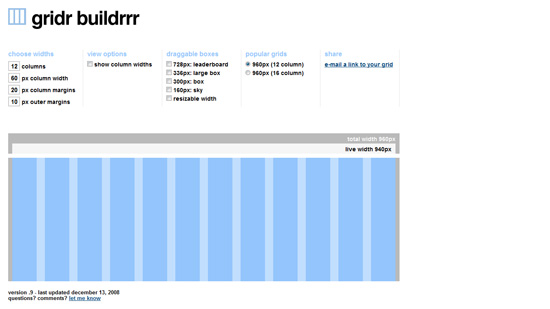 34 Extremely Useful Grid Systems for Web Designers gridr buildrrr