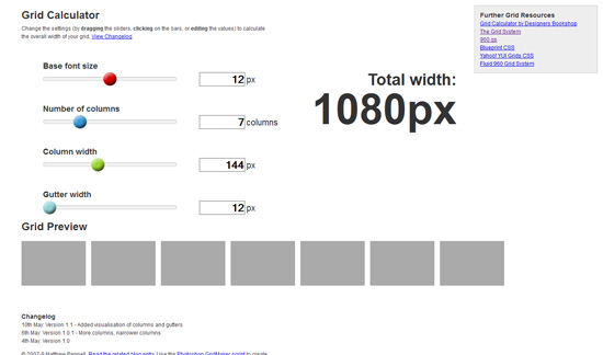 34 Extremely Useful Grid Systems for Web Designers Grid Calculator